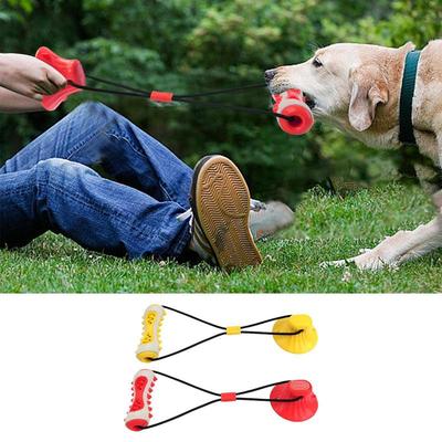 Dog Food Dispenser Funny Interactive Rope Toy Multifunctional Puppy Feeder Interesting Tug Game For Home Travel Outdoor