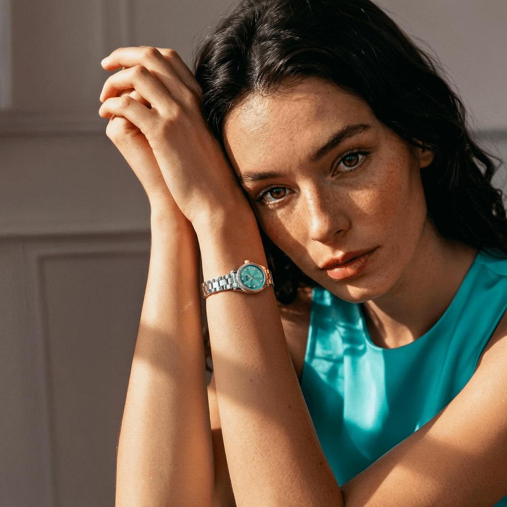 Watch Silver Turquoise 19mm Second Hand 025536 [Ice-watch] Ice-watch Women's [ICE mimi]