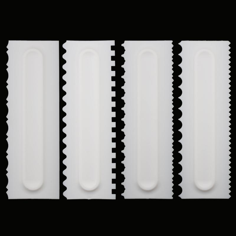 Cake Decorating Comb Cake Scraper Smoother Decorating Pastry Icing Comb Fondant Spatulas Baking Pastry Tools
