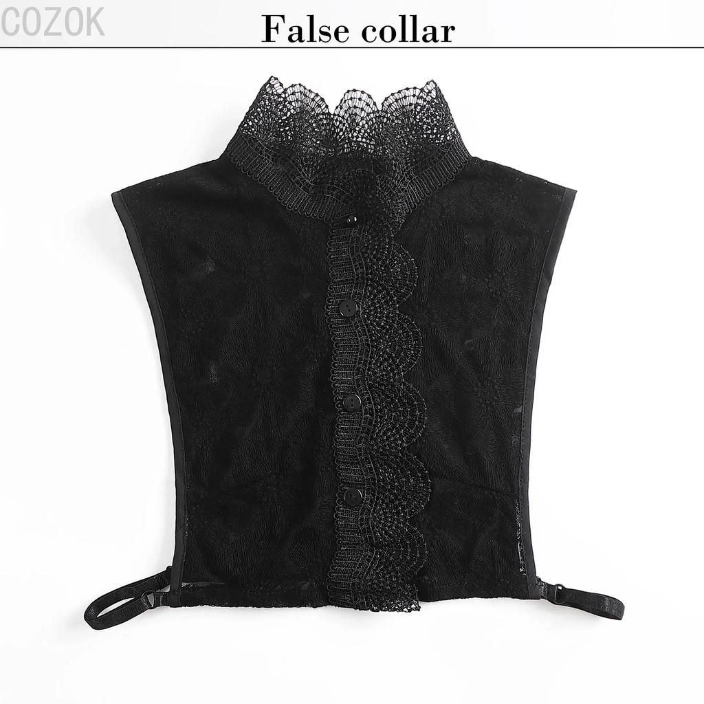 Girls Bowknots Lapel Shirt Detachable Collar Autumn Sweater Blouse Women Fake Collar Girls Removable Shirt Neck False Collar