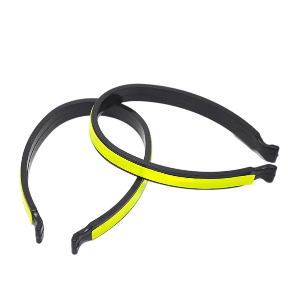 4PCS High Reflective Reflective Bike Trouser Clips  Reflective Riding Accessory