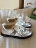 Fashion French Lace - Satin Ribbon Trainer Sneakers | Cream - Sweet Vintage Sporty Sneakers