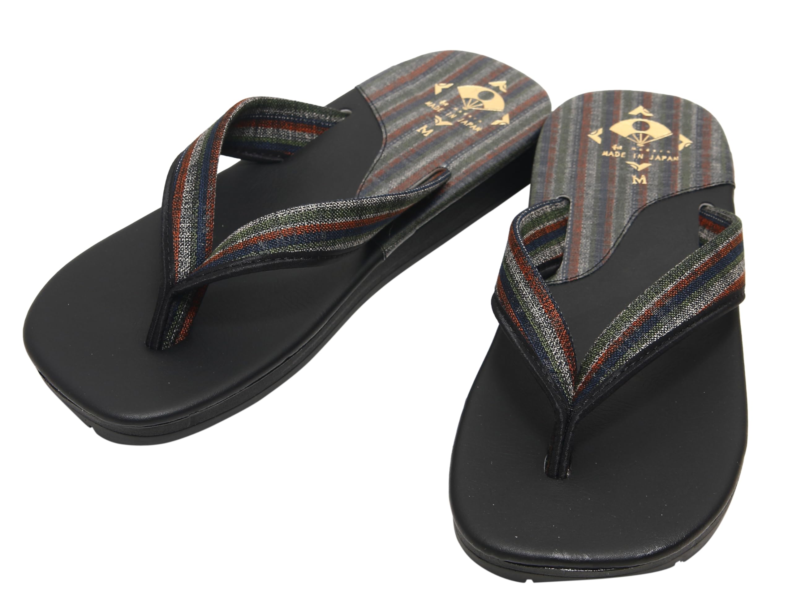 Hasegawa Men s Japanese-Style Geta Sandals, Made in Japan (Dark Green/2L)