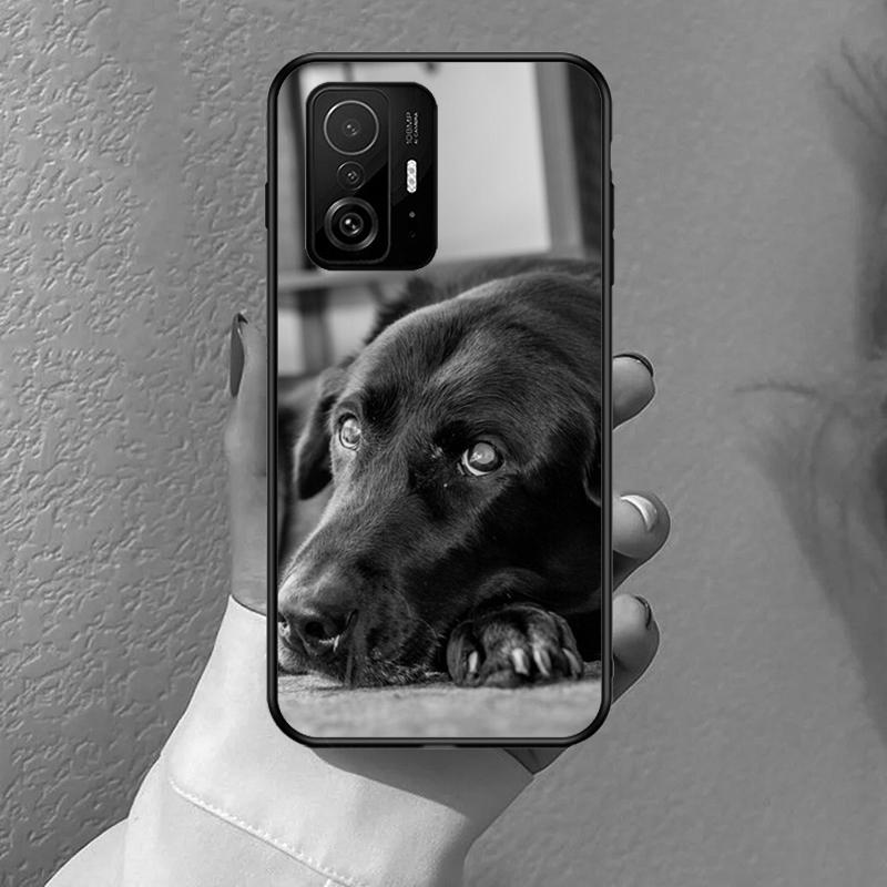 Black Labrador Dog Funda For POCO F5 F3 M5s C40 F4 GT X3 X4 X5 Pro Case For Xiaomi 12 13 Lite 11T 12T Pro 12X