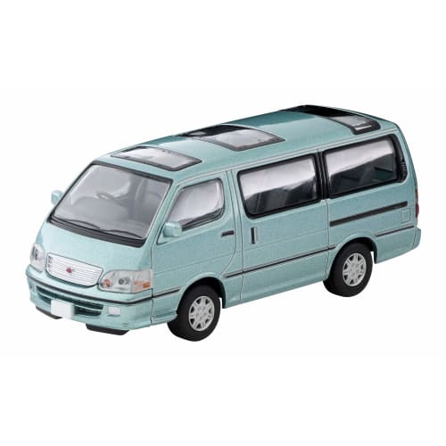 Tomytec Tomica Limited Vintage Neo 1/64 Scale LV-N216b Toyota Hiace Wagon Super Custom G (2002 Model), Light Green, Finished Model, 312475