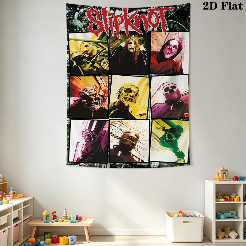 Slipknot Star Tapestry Bold Room Tapestry Fashion Print Wallmounted Work Of Art Atmospheric Background Cloth Christmas Gift