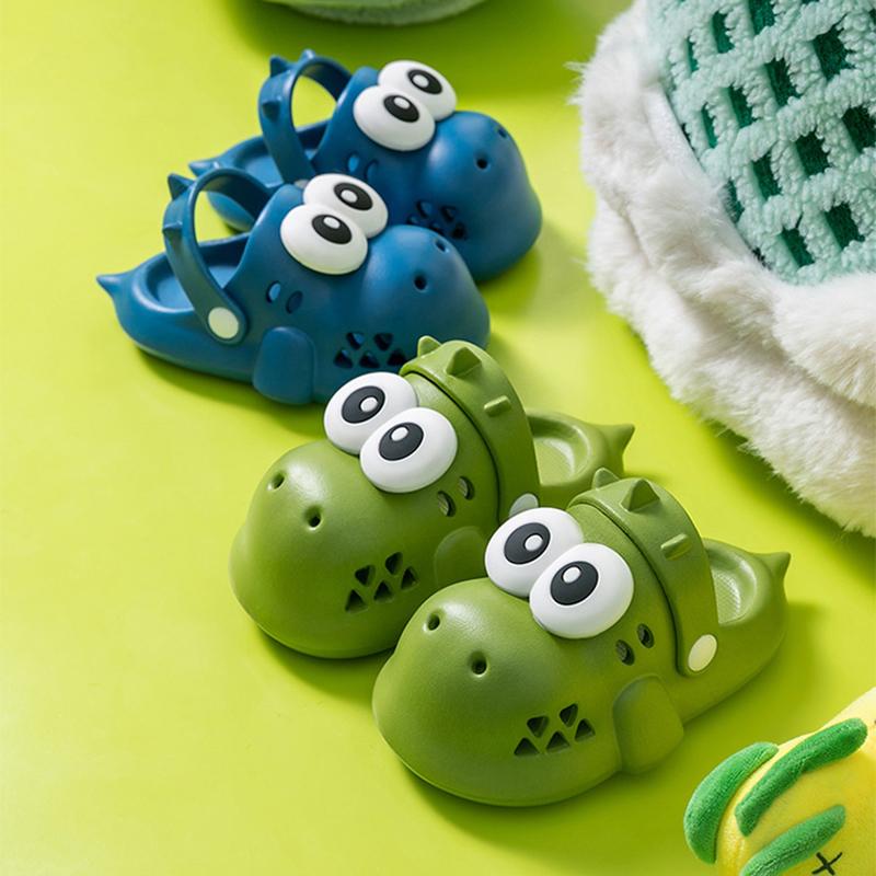 Children's Dinosaur Sandals Outdoor Anti-slip Wear-Resistant Indoor Home Slippers Boys Girls‘ Garden Shoes Summer