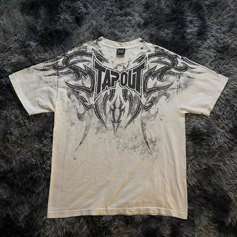 RogueWave Street Style Women Tops Short Sleeve Retro Gothic Style Haute Highend Design Stamp Duty Y2k Punk Style