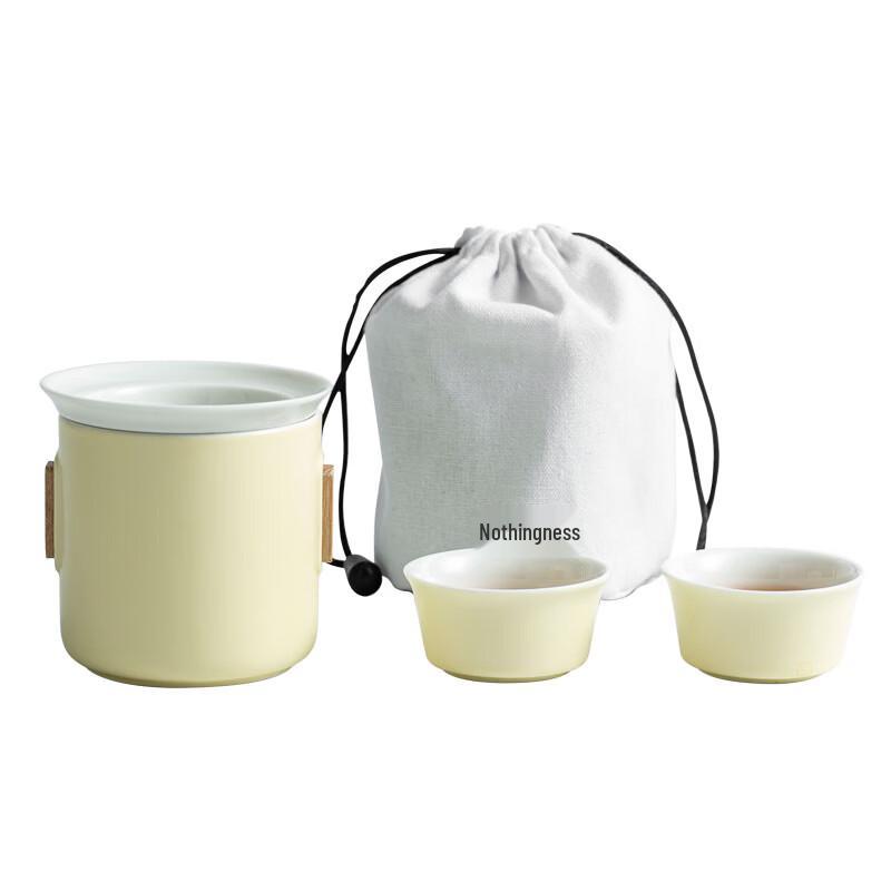 Wuwuju Portable Ceramic Travel Tea Set