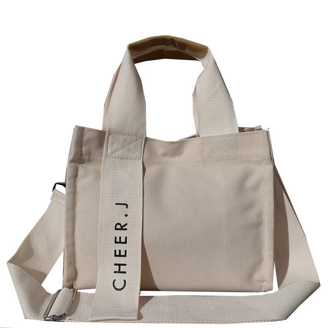 

Lieben chama cheer-j-01 Mini Tote Bag with Shoulder Strap, Compact, Women s Mini Bag (Ivory)