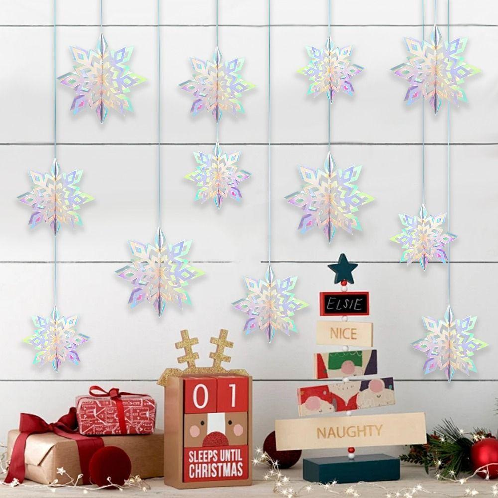 

Paper Hanging Snowflakes Flakes DIY Christmas Women