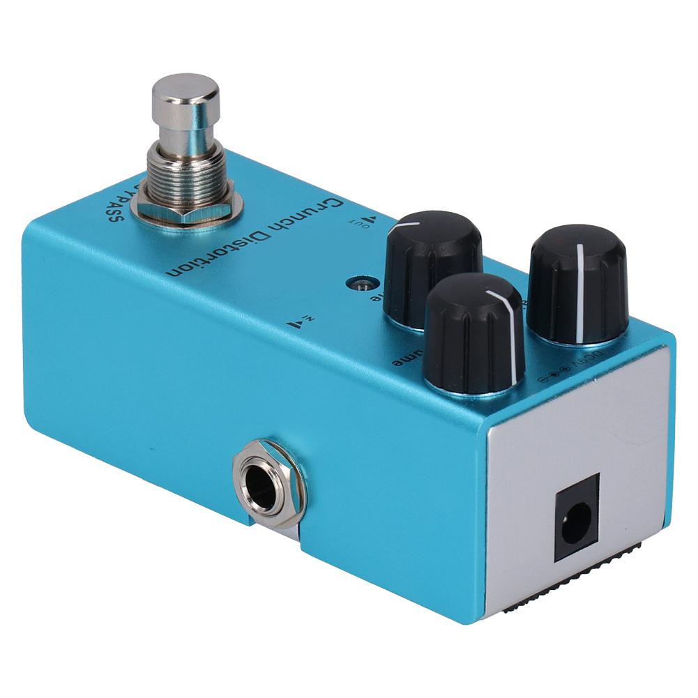 Electric Guitar Effect Pedal Crunch Distortion Mini True Bypass Aluminum Alloy DC 9V JDF‑3