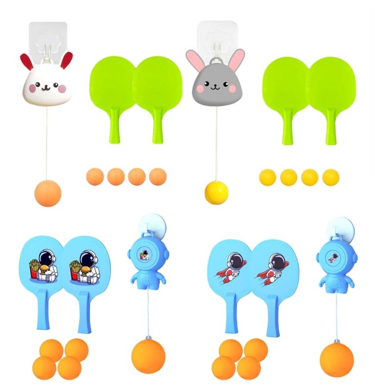 Table Tennis Trainer Portable Table Tennis Exerciser Cute Indoor Hanging Table Tennis Trainer for Parent Child Durable