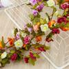 250CM Rose Artificial Flowers Garland for Home Room Wedding Party Hotel Decoration Spring Arch Vine Autumn Garden DIY Fake Plant