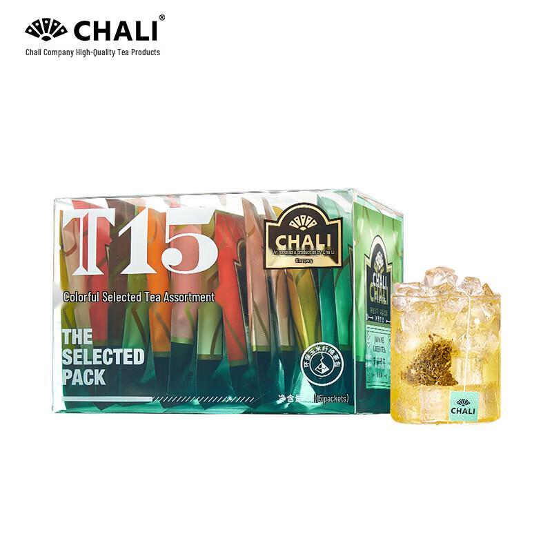 CHALI T15 Assorted Fruit & Flower Tea Collection, 15 Flavors