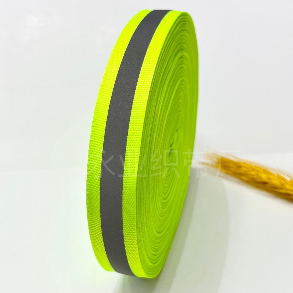 Fluorescent High Visibility Reflective Webbing for Night Safety