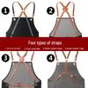Women's Celebrity-Style Thick Canvas Apron for Hairdressers, Milk Tea Shops, and Baristas