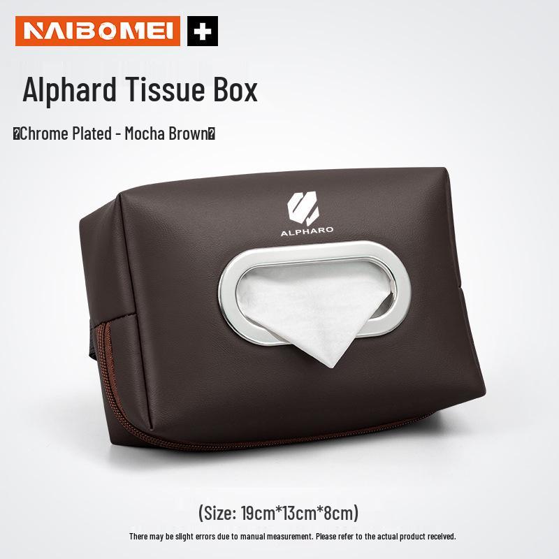 Toyota Alphard Tissue Holder: Armrest & Seat Back Hanging Car Accessory