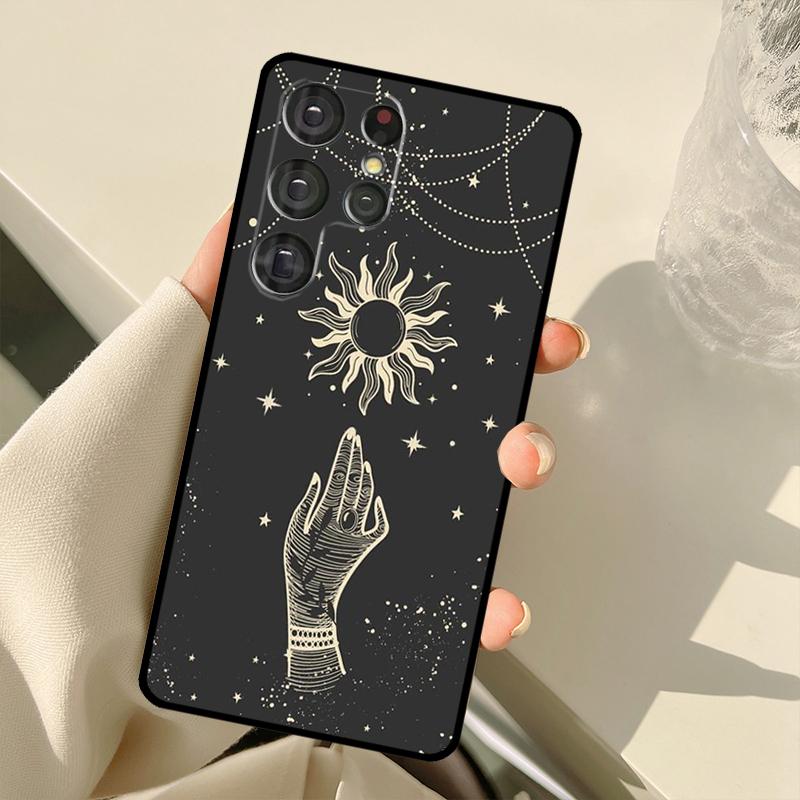 Magic Moon Tarot Case For Samsung Galaxy S24 Ultra S21 S22 S23 S25 Ultra S9 S10 Plus S20 FE S25 FE Back Cover