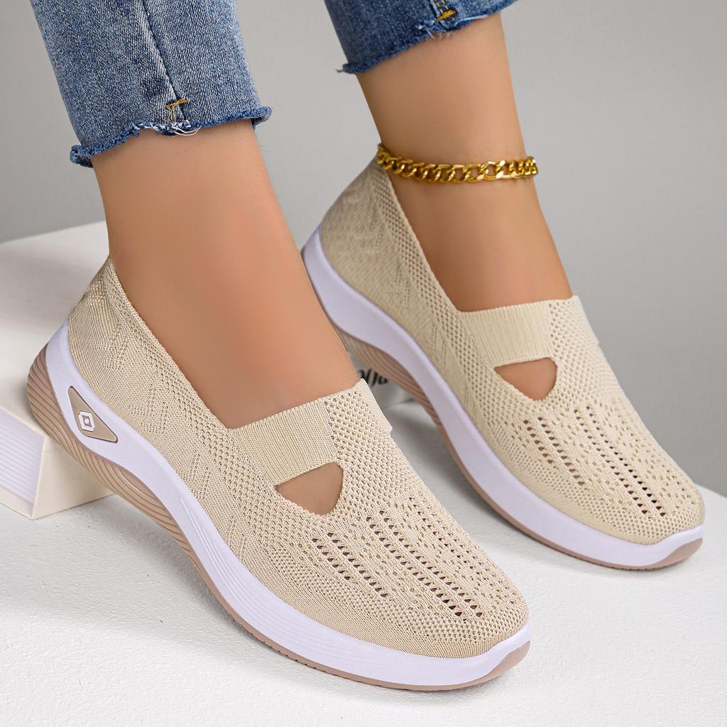 Fashion 2026 Women's Sneakers Breathable Slip On Walking Shoes Mesh Low Top Womens Vulcanized Shoes Soft Sole Lightweight Women Shoes