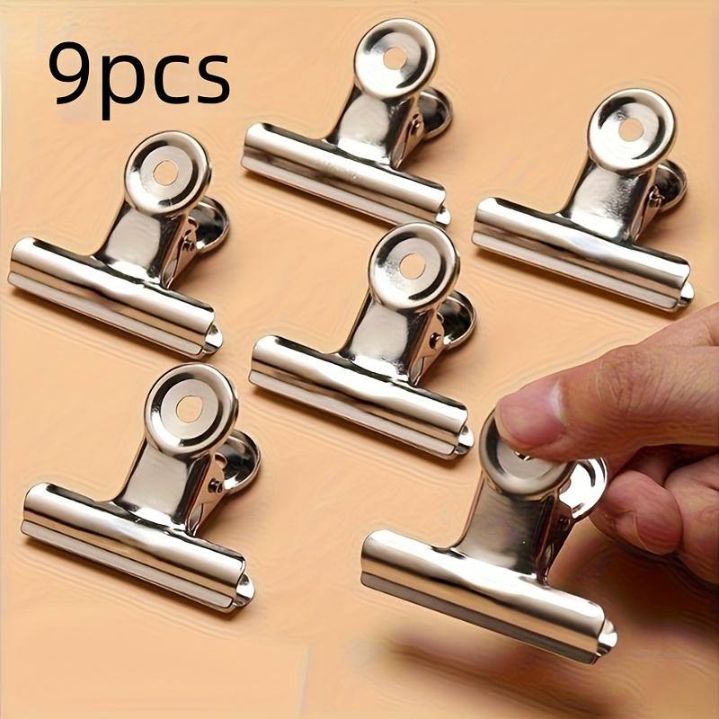 9pcs Heavy-Duty Stainless Steel Food Bag Sealing Clips - Versatile Reusable Clamps for Sealing Suitable for Kitchen Office 1160₽
