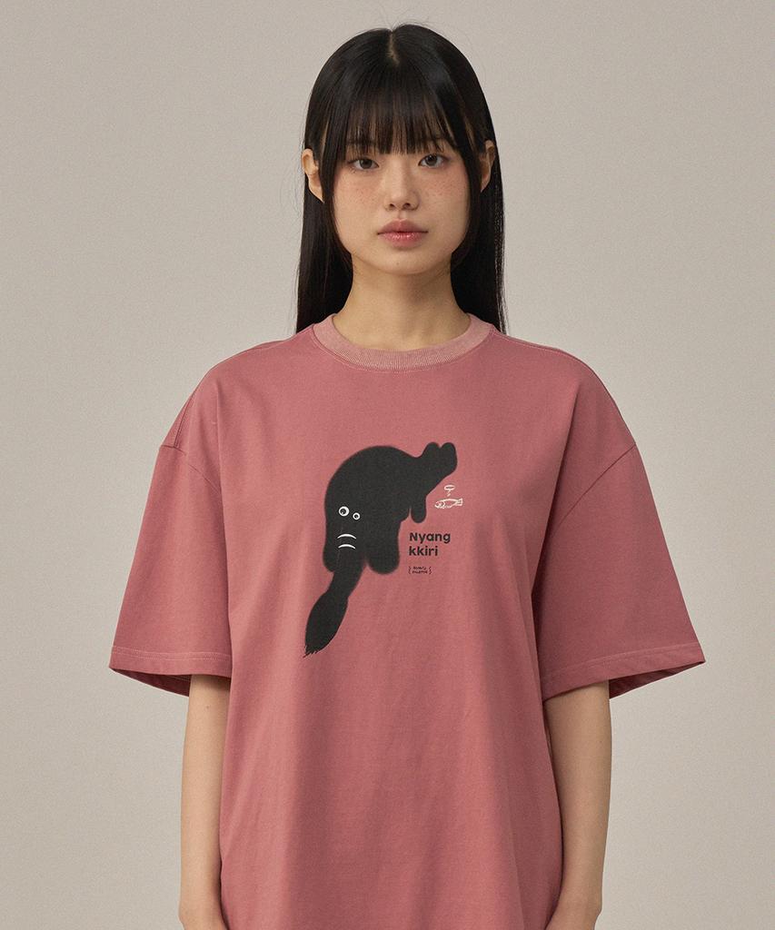 BONATSPALETTE Bp Kitty T-Shirt_Deep Pink