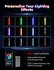 2PCS UTV Fat Whip Lights with Warning Light for SXS Spiral RGB Chasing Lighted Whips Compatible with Polaris RZR for Can-Am X3