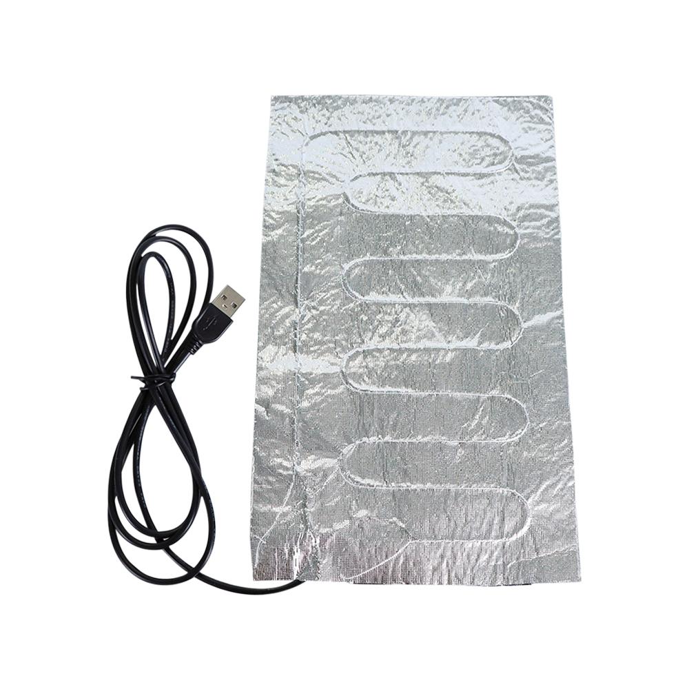 USB Heating Pad Folding Heated Sheet Car Seat Heating Cushion Seat Warmer Waterproof Pet Reptile Animal Winter Warm Heater Mat