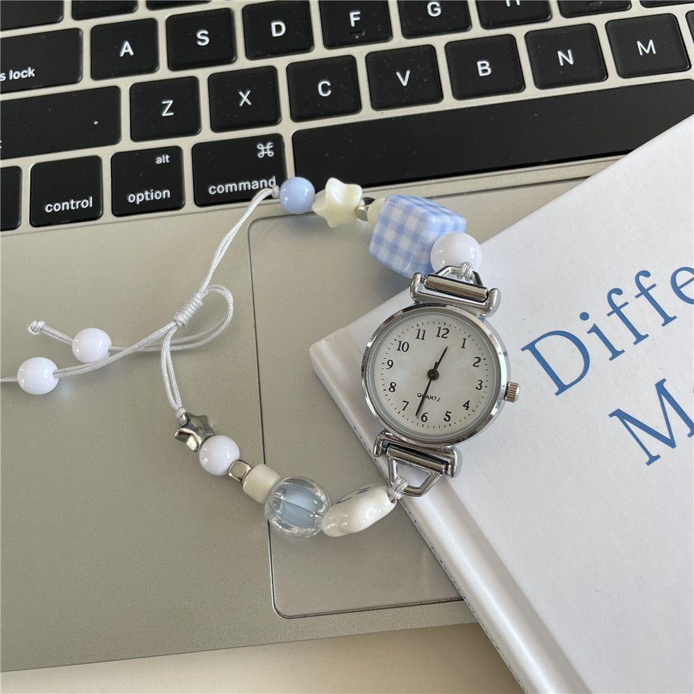 Cute Blue Series Bracelet Watch Adjustable Stars Wristwatch Timepiece Accessory Cartoon Quartz Watch Students