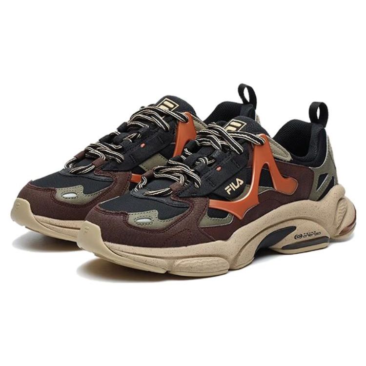 Fila Fusion Comfortable Lightweight Low-Top Casual Running Shoes Men Sneaker Black Red T12M141107FBD