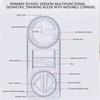 Activity Angle Drawing Ruler Multifunctional Ruler Straight Geometry Ruler Transparent Measurement Drawing Template High School