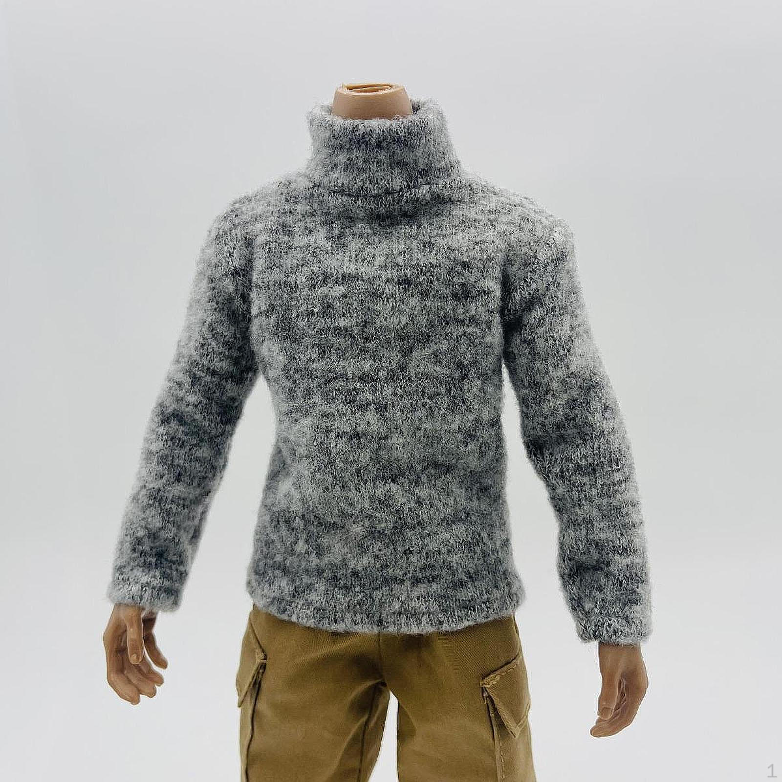 

1/6 Figure Long Sleeve Pullover for 12 Inch Dolls Casual Wear хакі