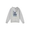 MLB Los Angeles Dodgers Letter Logo Zip-Up Hoodie Unisex Hoodies Light-Gray 3ATRB0121-07MGS