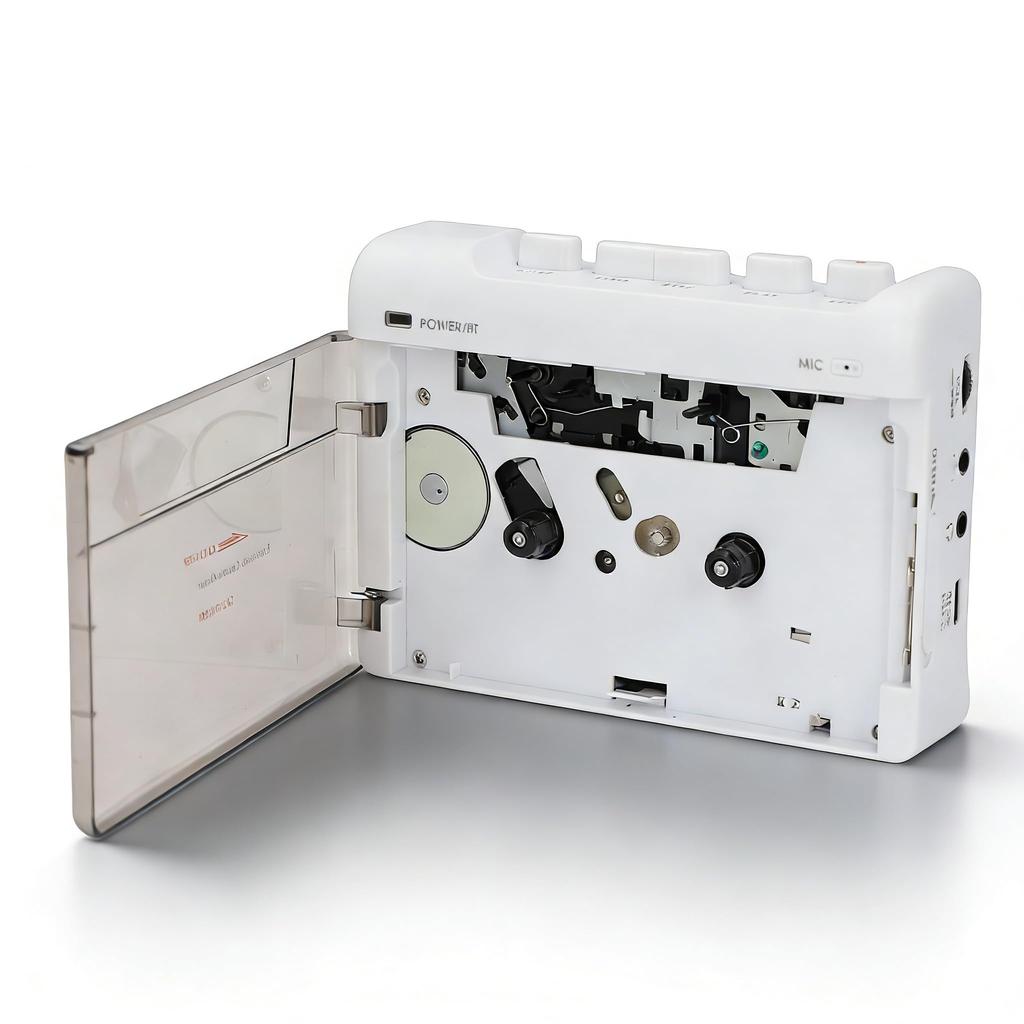 VBESTLIFE Bluetooth Cassette Tape Portable Retro Stereo Cassette Player with Bluetooth and Supports Recording and AUX Input Player, 6.0 3.5mm Jack,