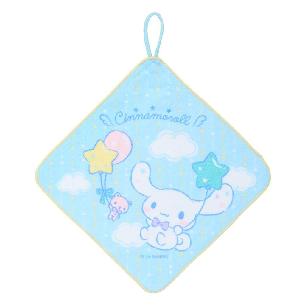 Sanrio Loop Towel Cinnamoroll Antibacterial with Name for Product Number 249700 (SANRIO) 3-Piece Set, Design, Treatment, Space, Daycare/Kindergarten,