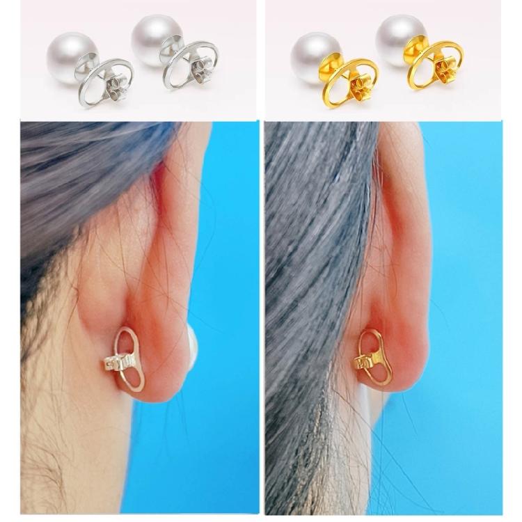 4pcs Earring Stoppers Backings Pierced Safety for Ear Studs Big Earring Lifters