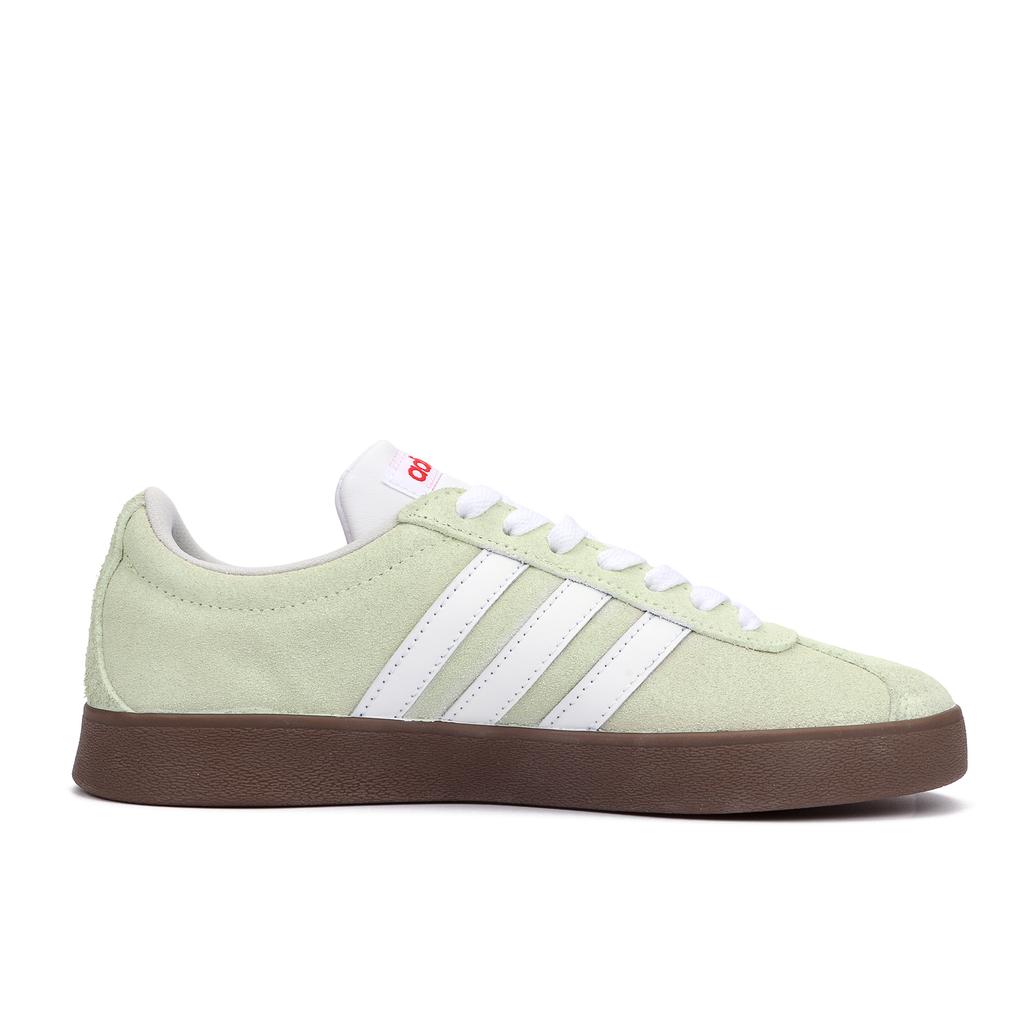 Adidas VL COURT 2.0 Matcha Swiss Roll Abrasion Resistant Lightweight Low top Skateboard Shoes Unisex Green White HQ1802(Team900-)