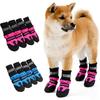 4 Stück/Set Großer Hund High-Top Schuhe Rutschfeste Haustierstiefel für mittlere bis große Hunde Samojede Husky Haustier Zubehör Schuhe für Hund