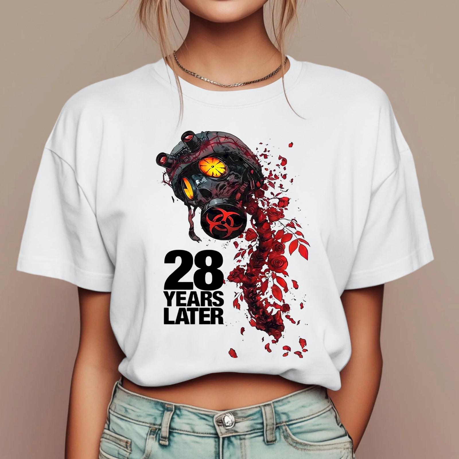 

Женские повседневные футболки с принтом для фестиваля, с коротким рукавом, с цветочным коротким рукавом, с круглым вырезом, ретро, с коротким рукавом, летние, повседневные топы XL белый