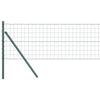VidaXL Euro Fence with 13 Posts 0.4x50 M Galvanized Steel Green 3350359