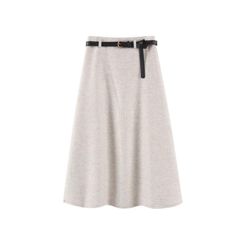 

Женская новая зимняя юбка-зонтик А-силуэта, покрывающая мясо, французская черная юбка-миди XL