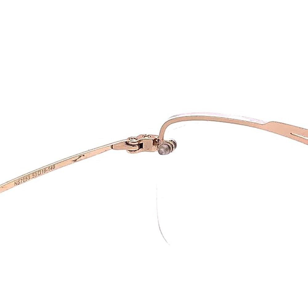 RSINC half rim frame/eyeglass/Spectacle, Optical, For Men And Women, Golden black 53-16-140 NS7053 (TTN -01) L2-Z6UN-9ULH