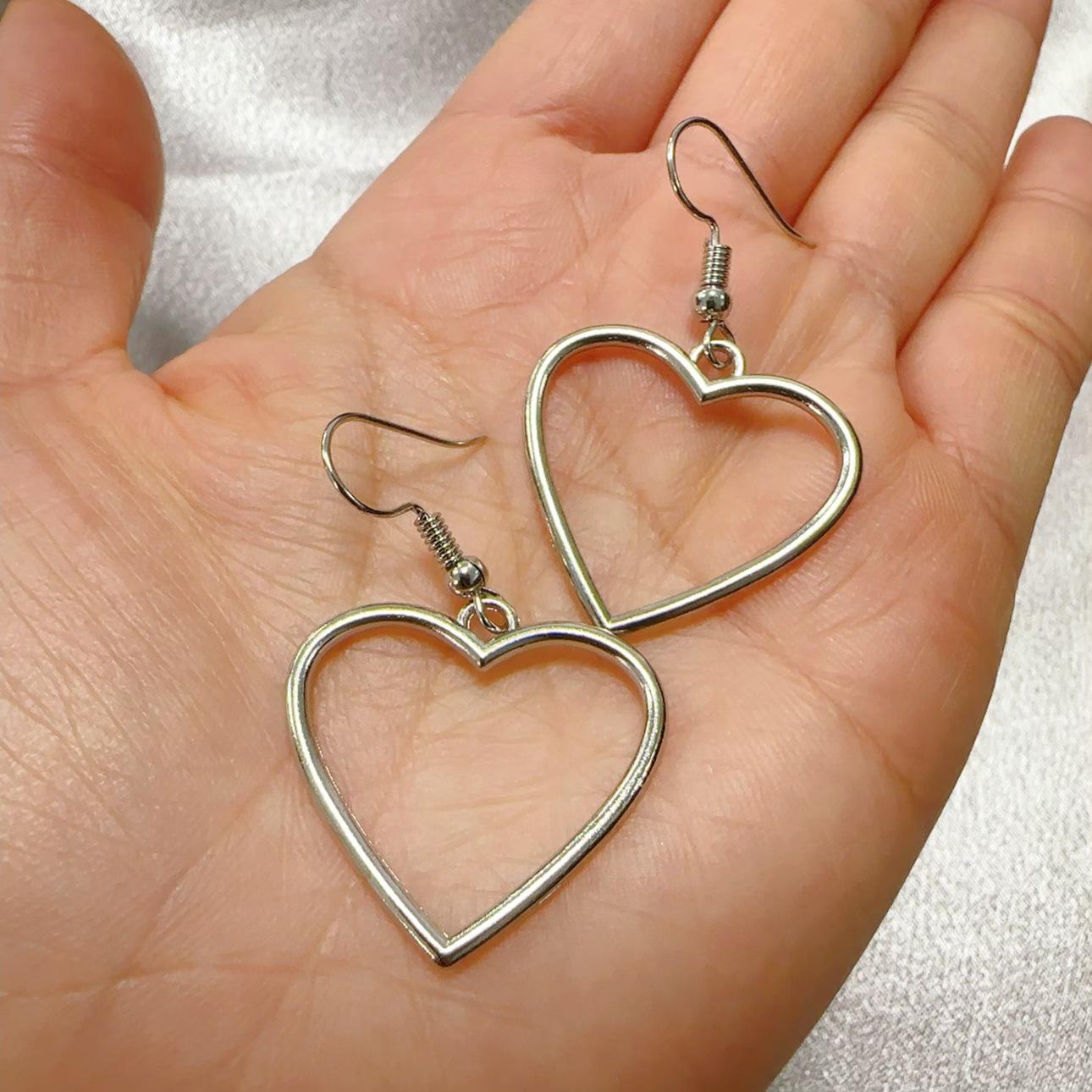 

Винтажные серьги-сердечки в форме сердца для женщин платиновый