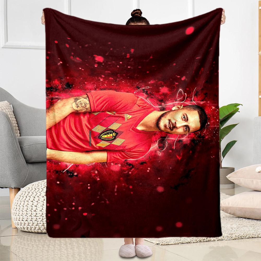 Player Chelsea Kit Blanket Ultra-Soft Perfect for Seaside Bedding Office All-Season Use Playful Design Perfect Gift for Relatives and Friends