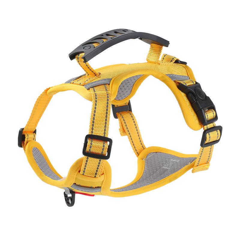 

Dog Leash Explosion-Proof Reflective Vest-Style Pet Harness Corgi Shiba Inu Anti-Escape Outdoor Dog Walking Leash S