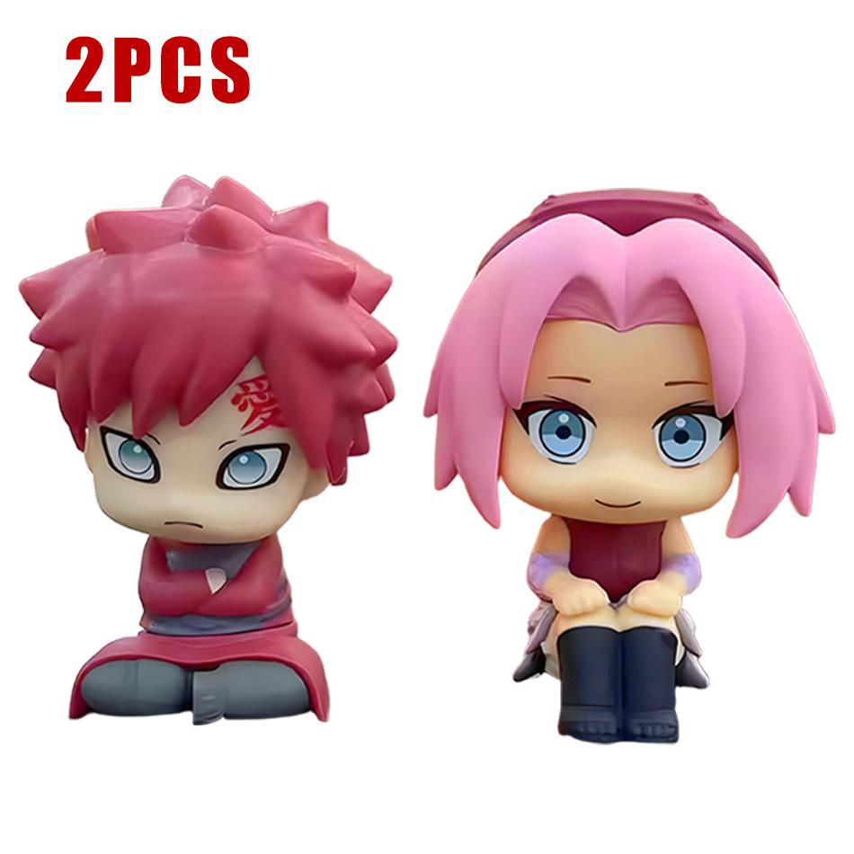 Naruto Anime Figure Naruto Kakashi Action Figure Q Version Kawaii Sasuke Itachi Figurine Car Decoration Collection Model Toy