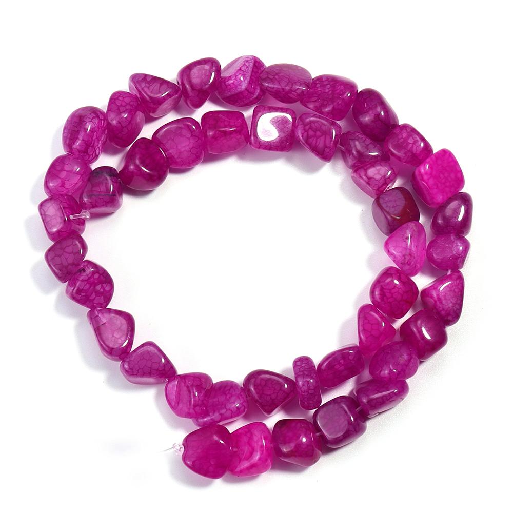 42-46pcs/lot 8-10mm Irregular Agate Beads Natural Stone Beads For Jewelry Making DIY Bracelet Necklace Loose Beads Accessories
