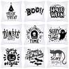 Nordic Black and White Halloween Cushion Letters Ghost Peach Skin Cushion Cartoon Home Cushion Cover