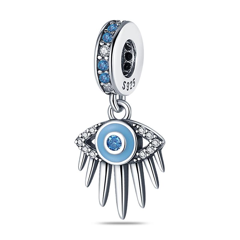 Newcopper Sparkling Zircon Devil'S Eye Horus' Eye Best Wishes Lucky Charms Beads Fit Pan Original Bracelets Diy Jewelry