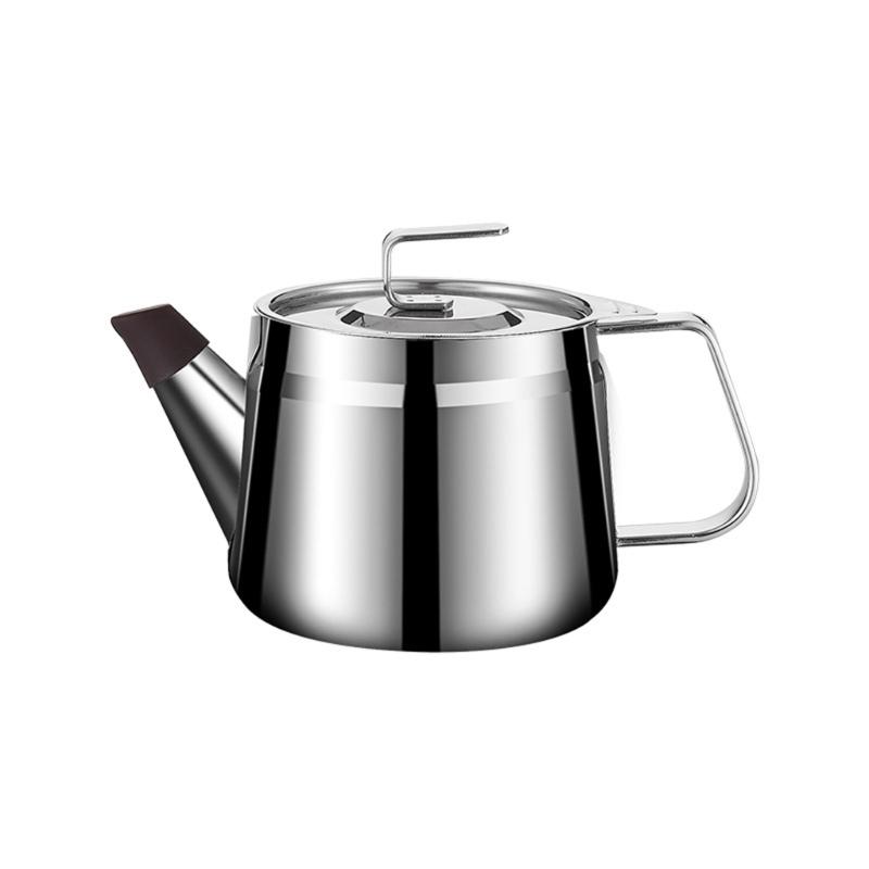 Home Kitchens Large Capacity Oil Filter Pot With Ergonomic Handle and Mesh Strainer For Safe Cooking And Easy Cleaning